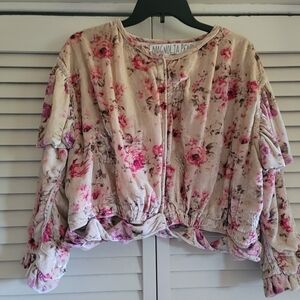 MAGNOLIA PEARL VELVET DESSA BODICE TOP